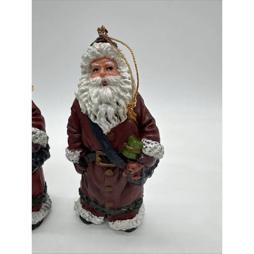 Vintage Robe Santa Christmas Ornaments 6